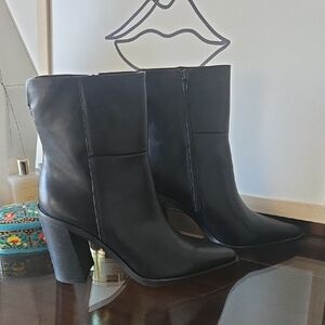 Steve Madden Black Heeled Boots